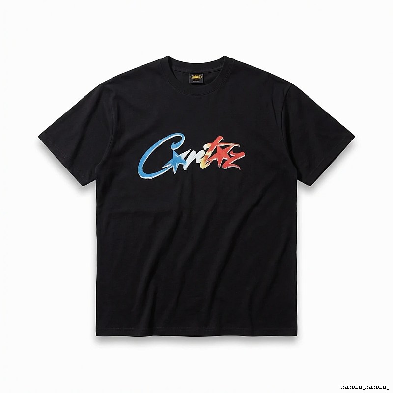 Corteiz Printed Trendy Black T-shirt