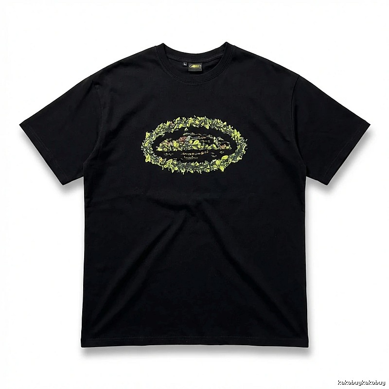 Corteiz Printed Trendy Black T-shirt