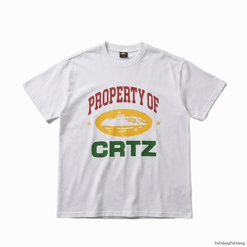 Corteiz PROPERTY Series Trendy and Cool White T-shirts