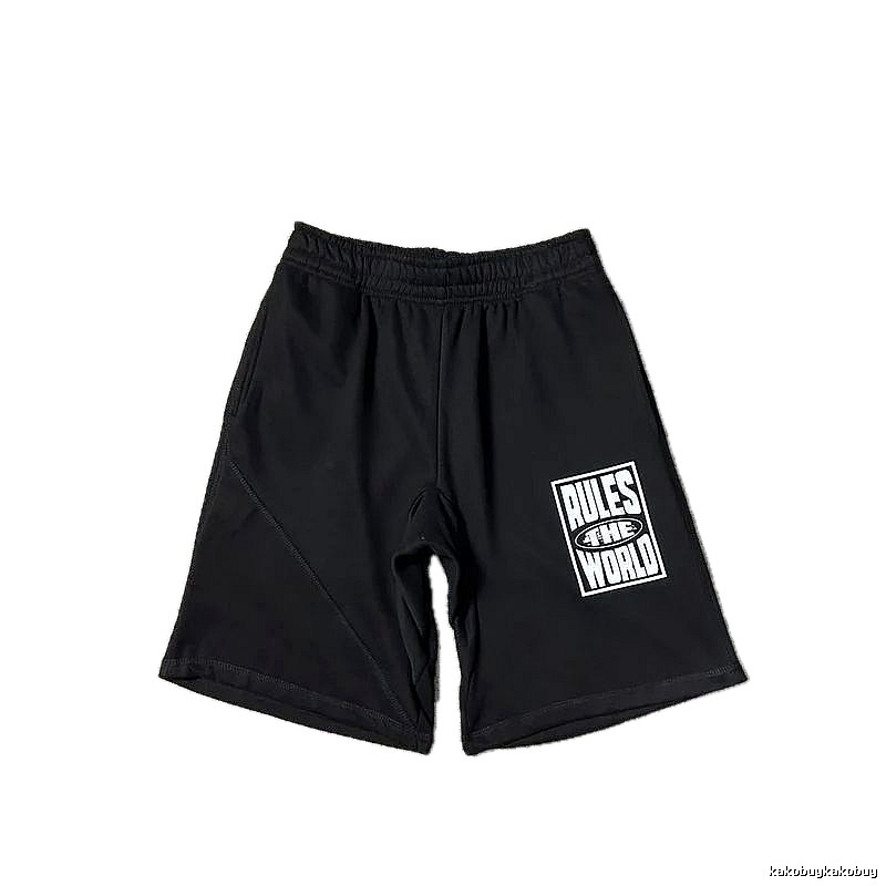Corteiz Rule World Style Black Shorts