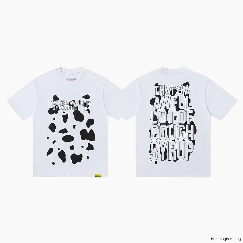 COUGH SYRUP Print Street Style White T-Shirt