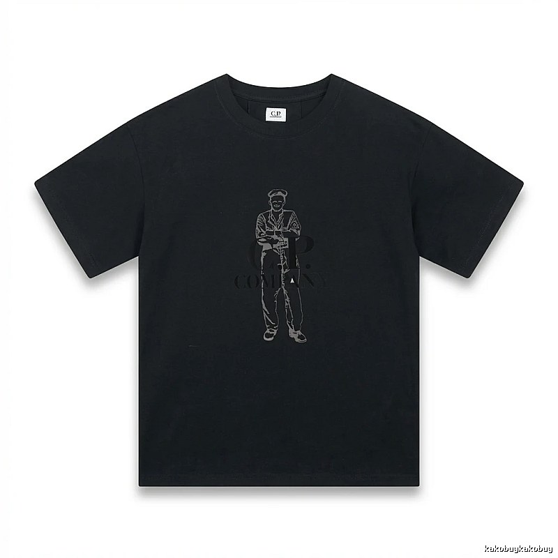 C.P. retro style black T-shirt
