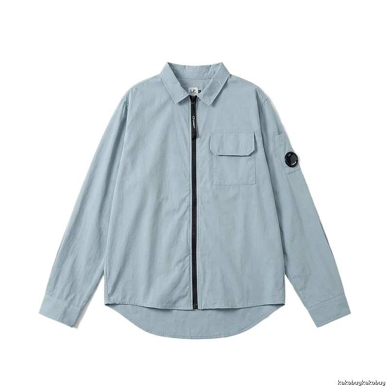 C.P. Series Simple Style Light Blue Shirt