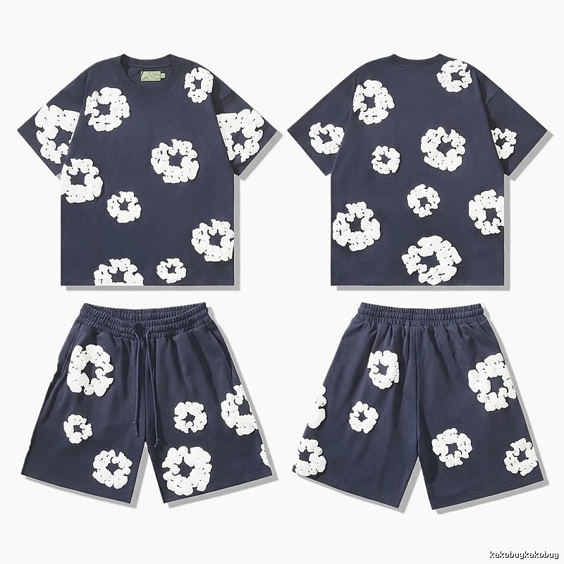 Denim Tears Floral Casual Style Set
