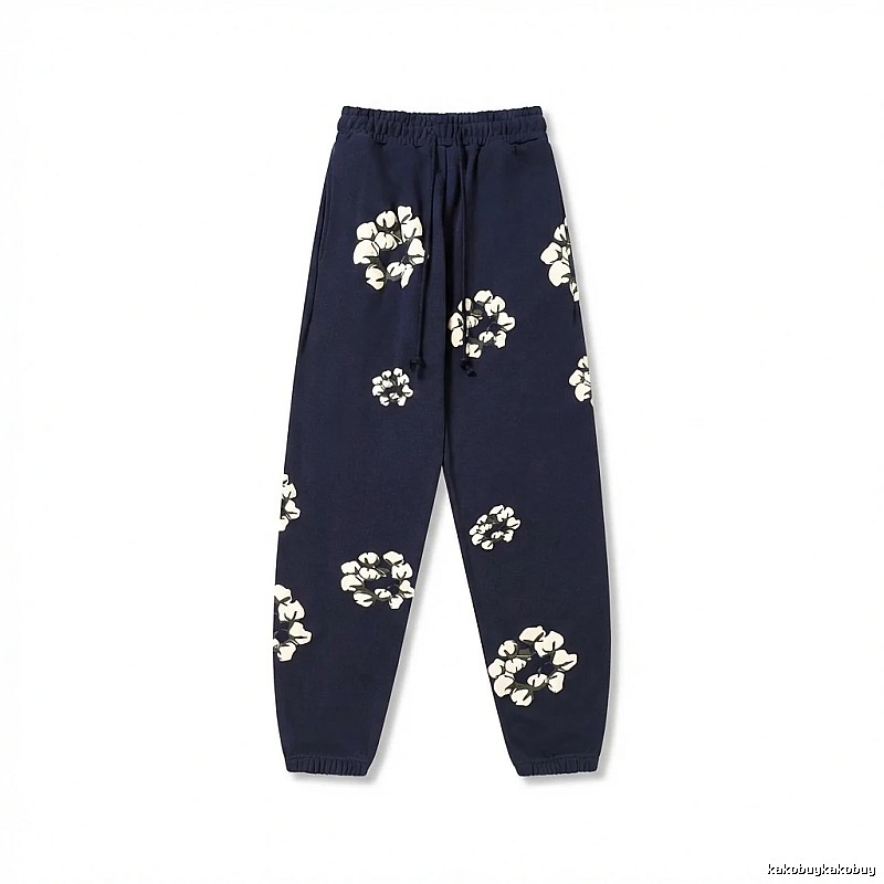 DENIM TEARS Floral Deep Blue Sweatpants