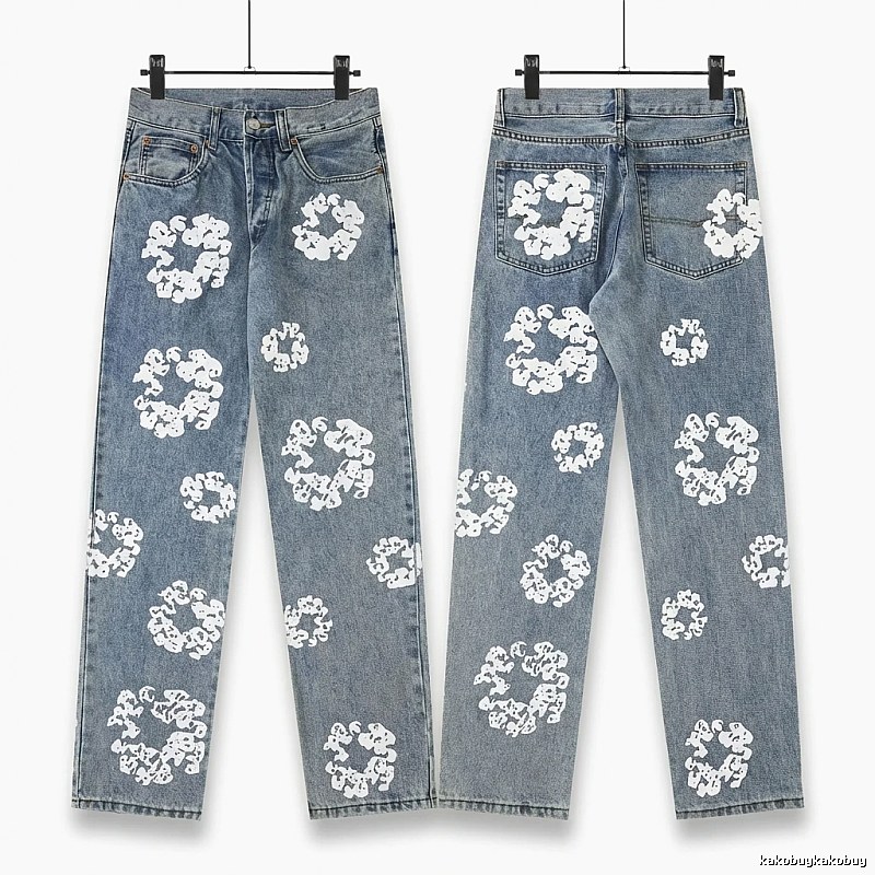 DENIM TEARS Printed Retro-Style Jeans
