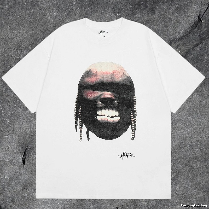 Denim Tears White Graphic T-Shirt Clean Colorway