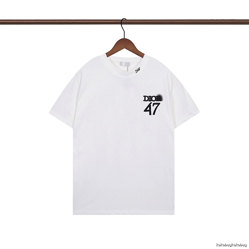 Dior 47 Collection Minimalist Style White T-Shirt