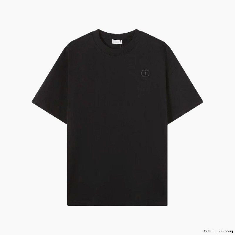 Dior Classic Collection Minimalist Style Black T-Shirt