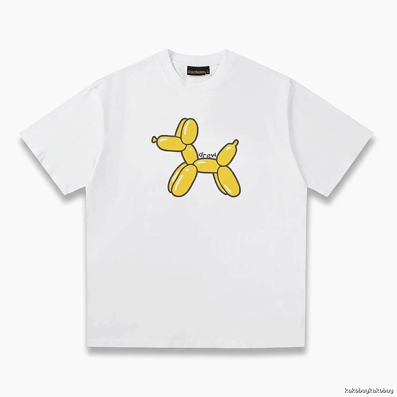 DREW Balloon Dog Simple White T-shirt