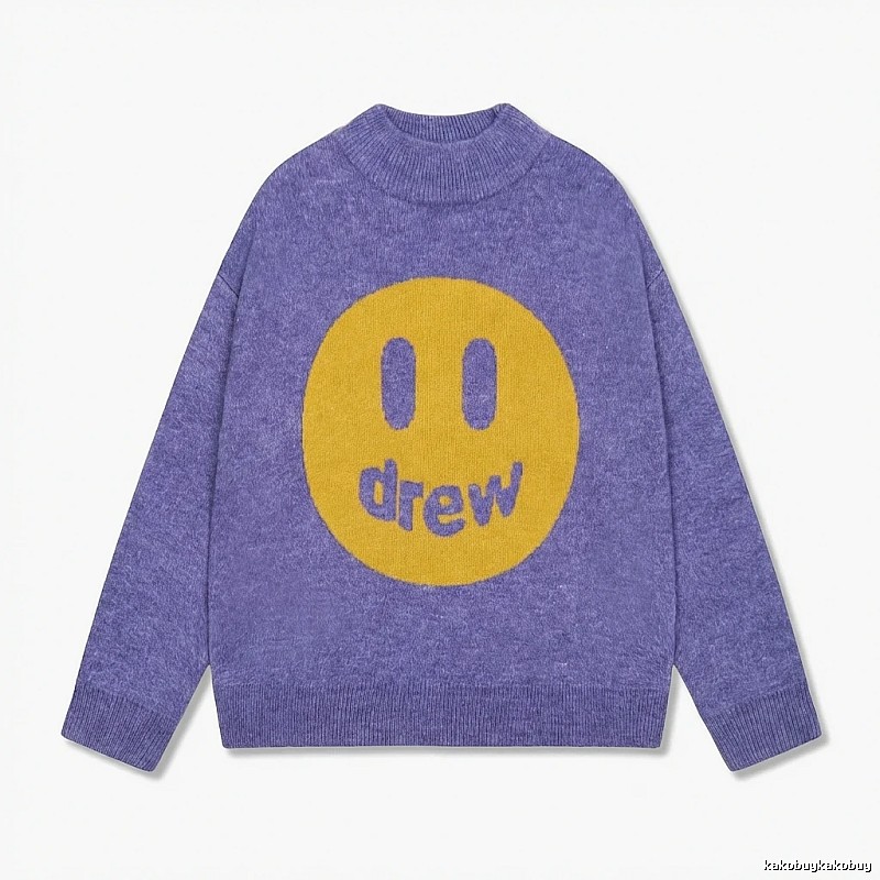 DREW Smiley Purple Sweater