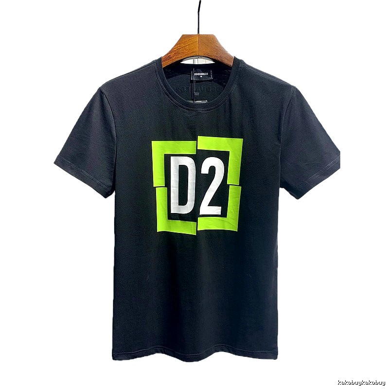 DSQ D2 Printed Street Style Black T-Shirt