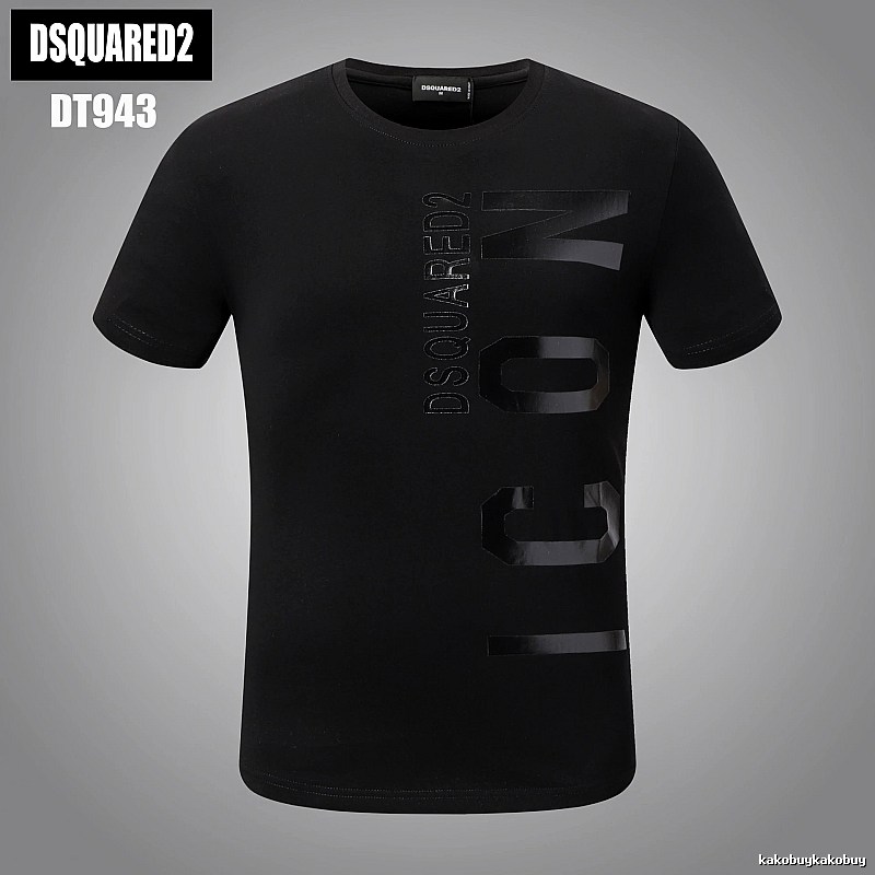 DSQUARED2 ICON Streetwear Black Short-sleeve T-shirt