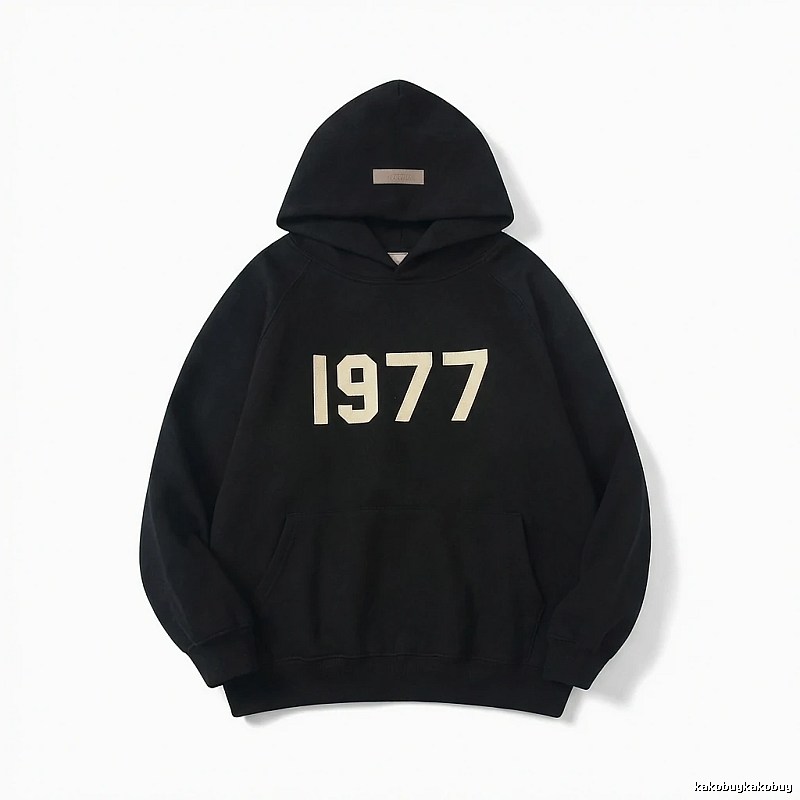 ESSENTIALS 1977 Series Black Sweatshirt