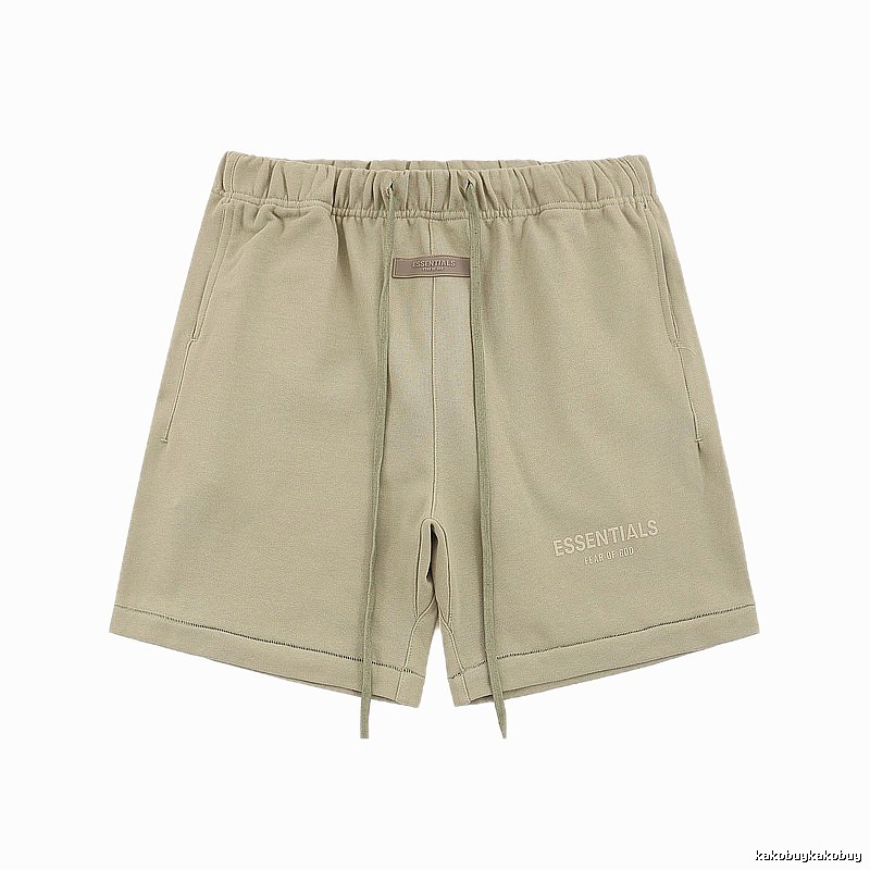 ESSENTIALS Basic Khaki Shorts