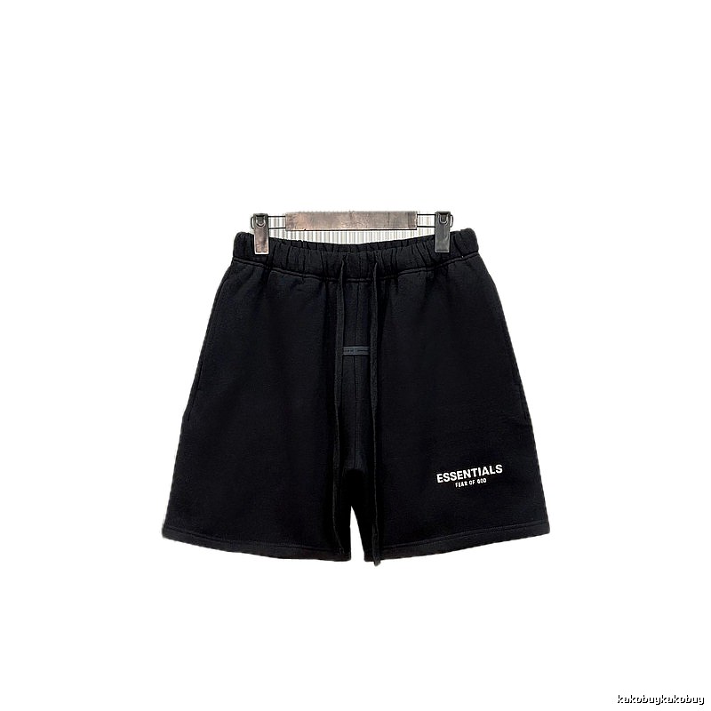 ESSENTIALS casual style black shorts