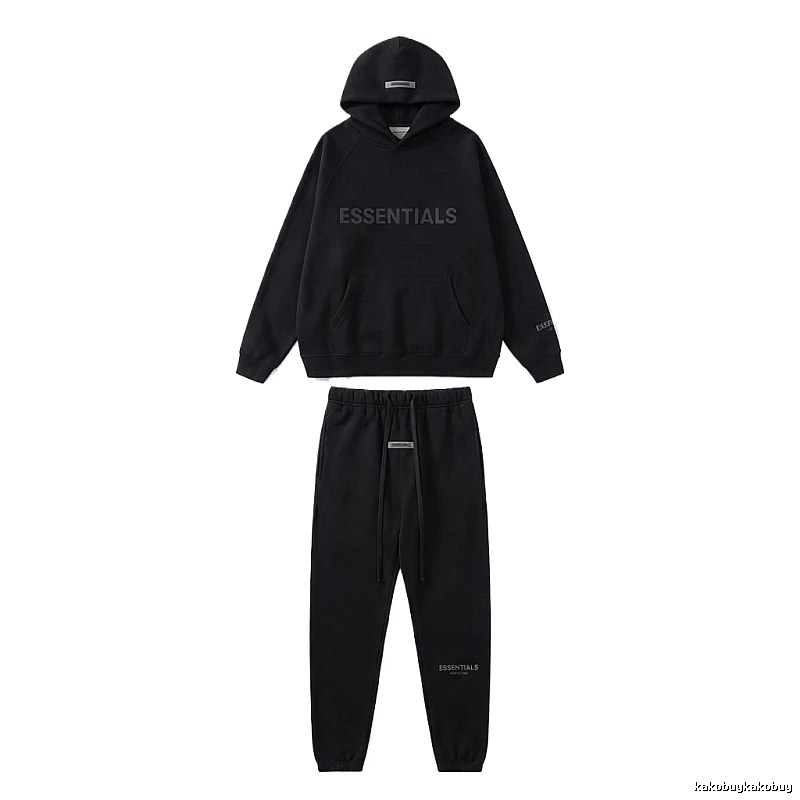 ESSENTIALS casual style black suit