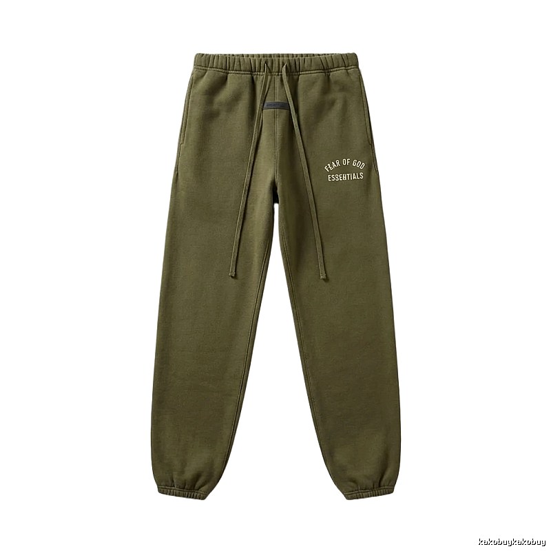 ESSENTIALS casual style olive green sweatpants