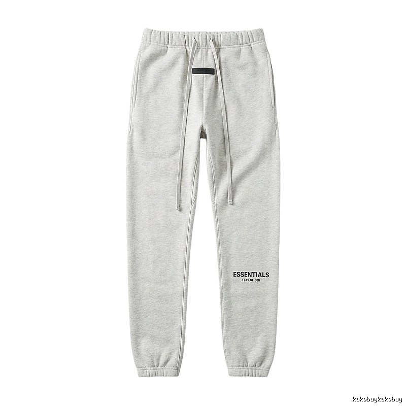 ESSENTIALS minimalist light gray sweatpants