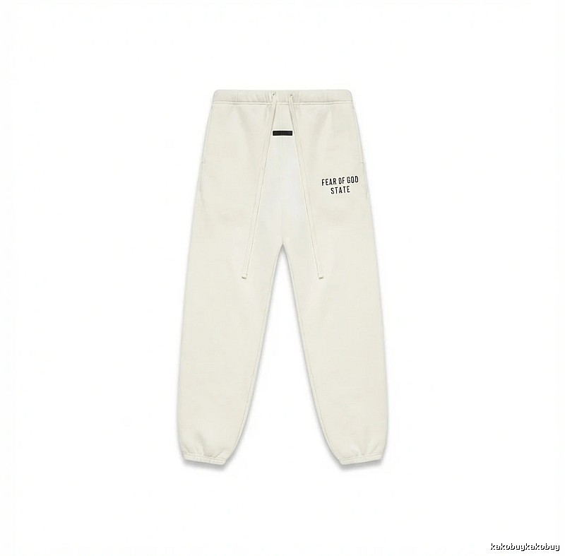 ESSENTIALS minimalist style white sweatpants