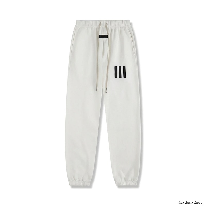 ESSENTIALS minimalist style white sweatpants