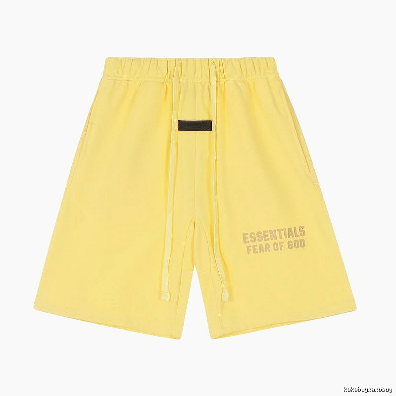 ESSENTIALS minimalist style yellow shorts