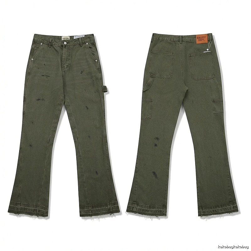 Gallery Dept. Distressed Style Military Green Utility Pants