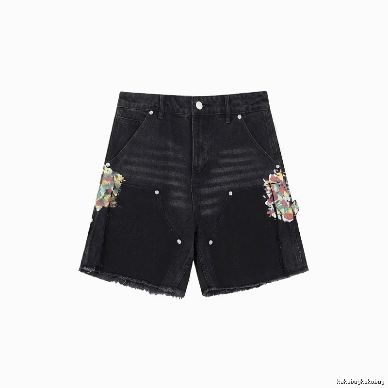 Gallery Dept Graffiti Style Black Shorts