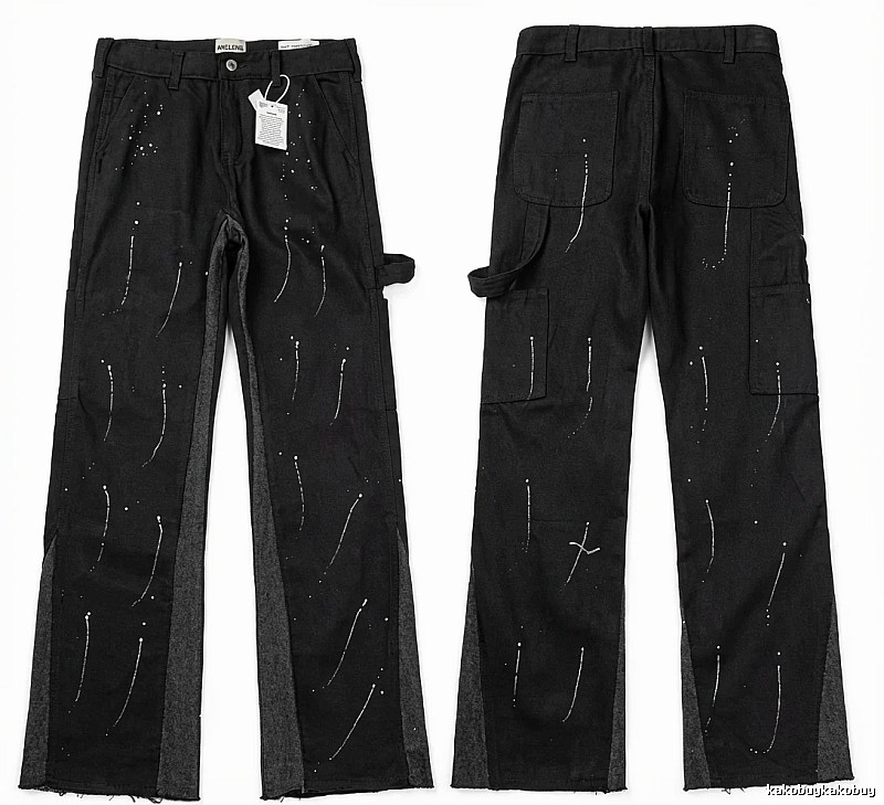 Gallery Dept Graffiti Style Black Work Pants