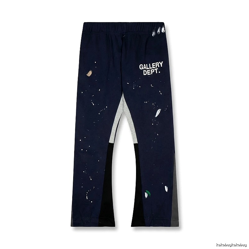 Gallery Dept graffiti-style navy blue pants