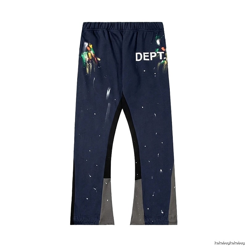 Gallery Dept graffiti-style navy blue pants