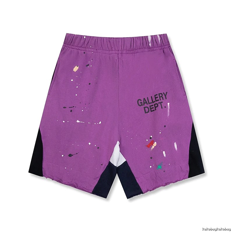 Gallery Dept Graffiti Style Purple Shorts