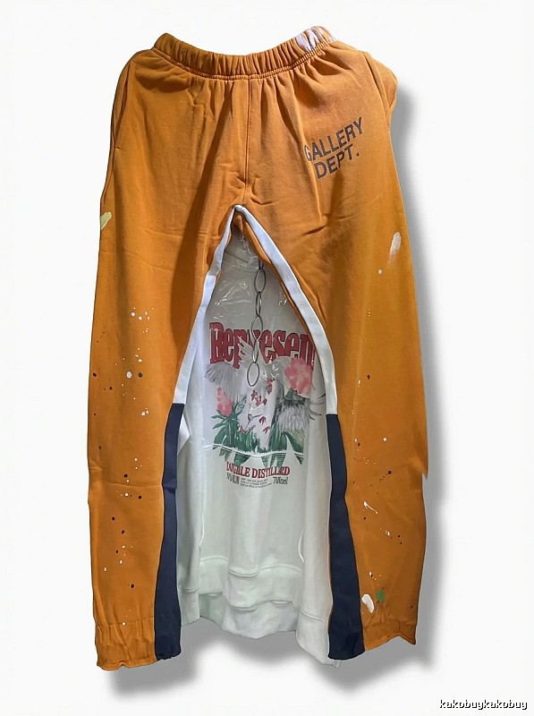 Gallery Dept. Splatter Paint Style Orange Pants