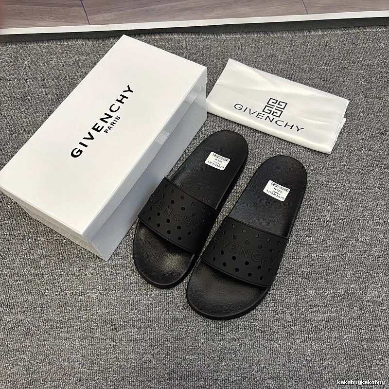 Givenchy Trendy Cut-out Black Slides