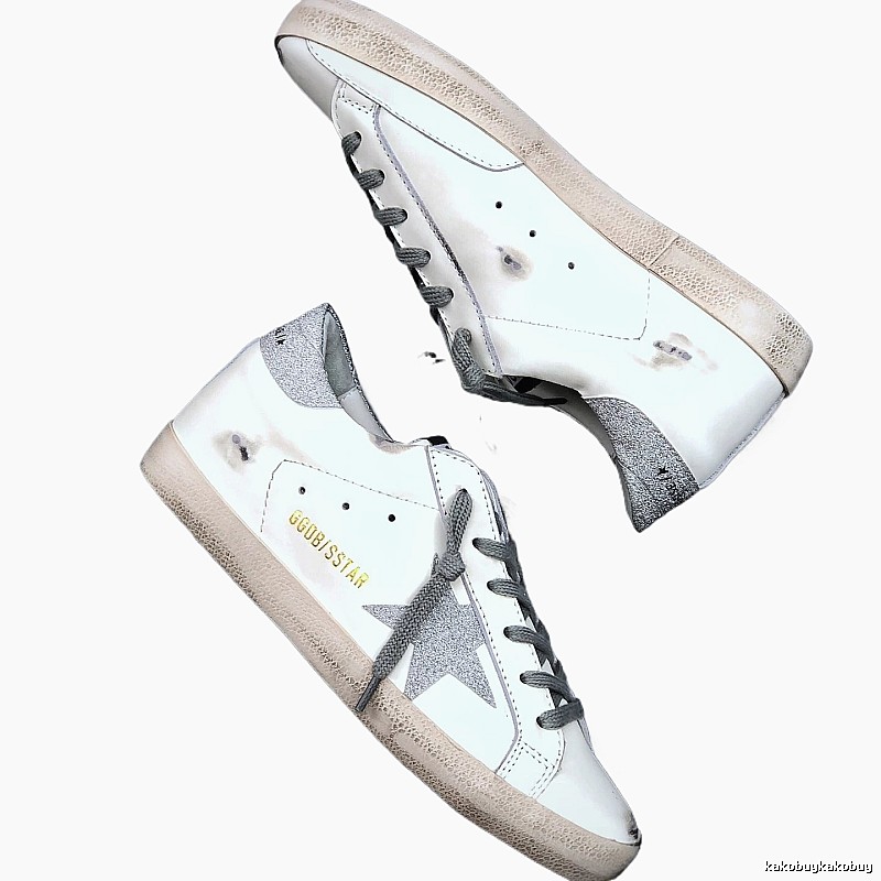 Golden Goose Dirty Vintage White Sneakers