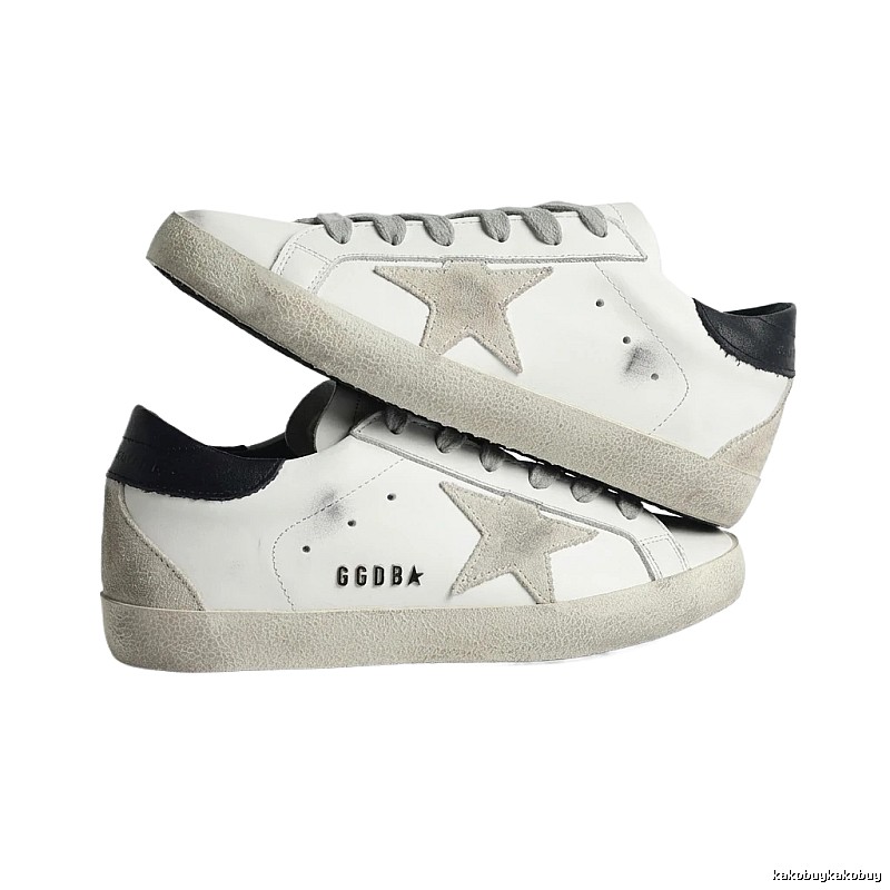 Golden Goose distressed white shoes