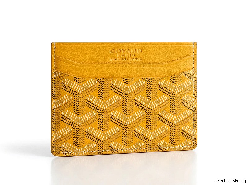 GOYARD Classic Yellow Card Holder