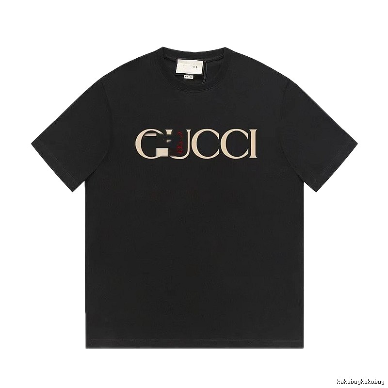 Gucci Classic Print Vintage Style Black T-Shirt
