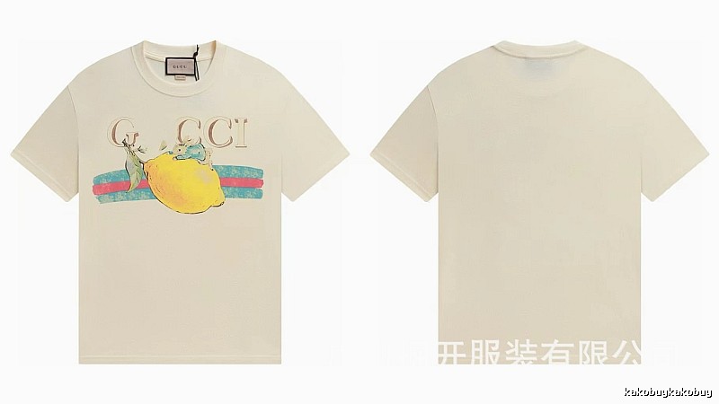 Gucci Vintage-style Off-white Lemon Print T-Shirt