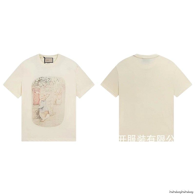 Gucci x Peter Rabbit Co-branded Vintage-style Off-white T-Shirt