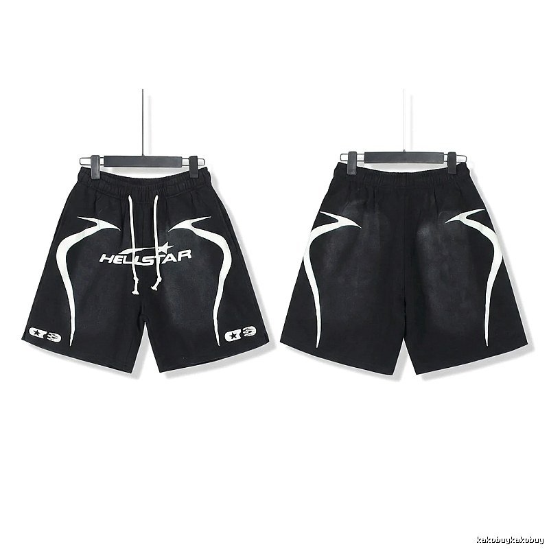 Hellstar dark style black shorts