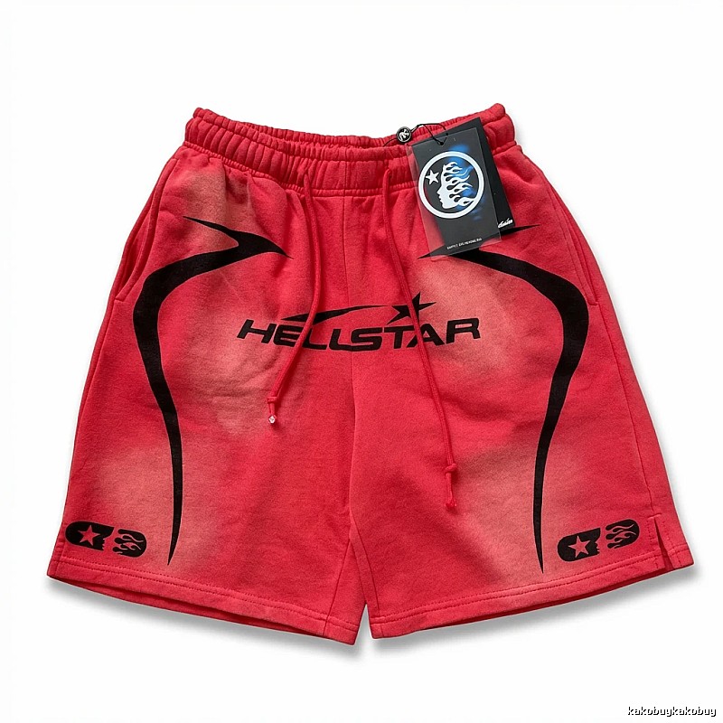 Hellstar Trendy and Cool Style Red Shorts