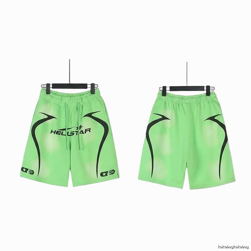 Hellstar Trendy Fluorescent Green Shorts