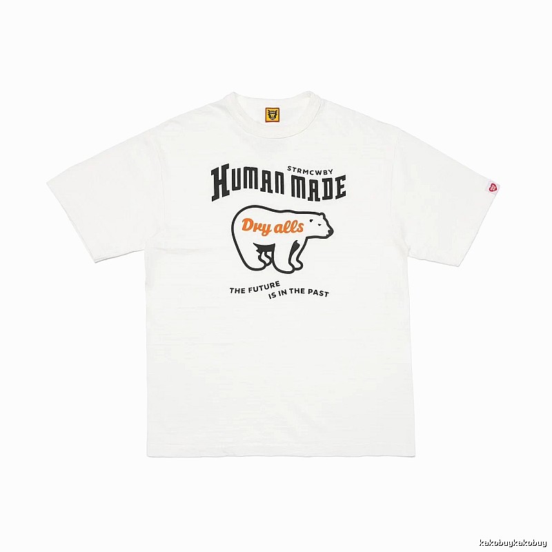 HUMAN MADE Polar Bear Print Vintage White T-Shirt