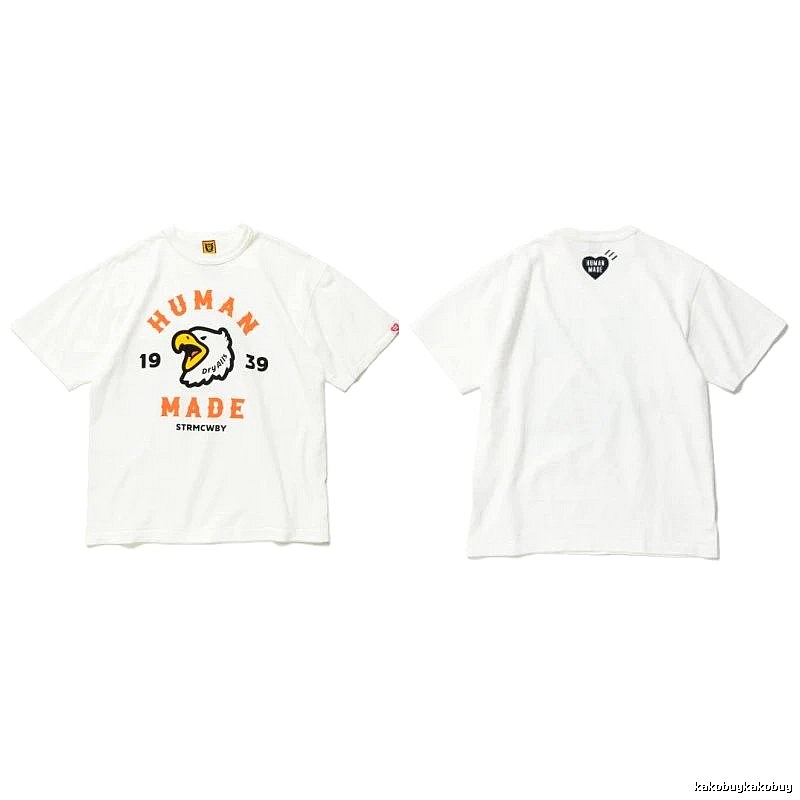 Human Made Urban Heart logo T-shirt Black Green Human with Casual Appeal