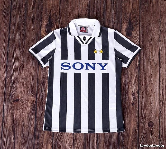 Inter Milan Patterned Brehme #3 soccer jersey Blue Black Striped with Signature Styling