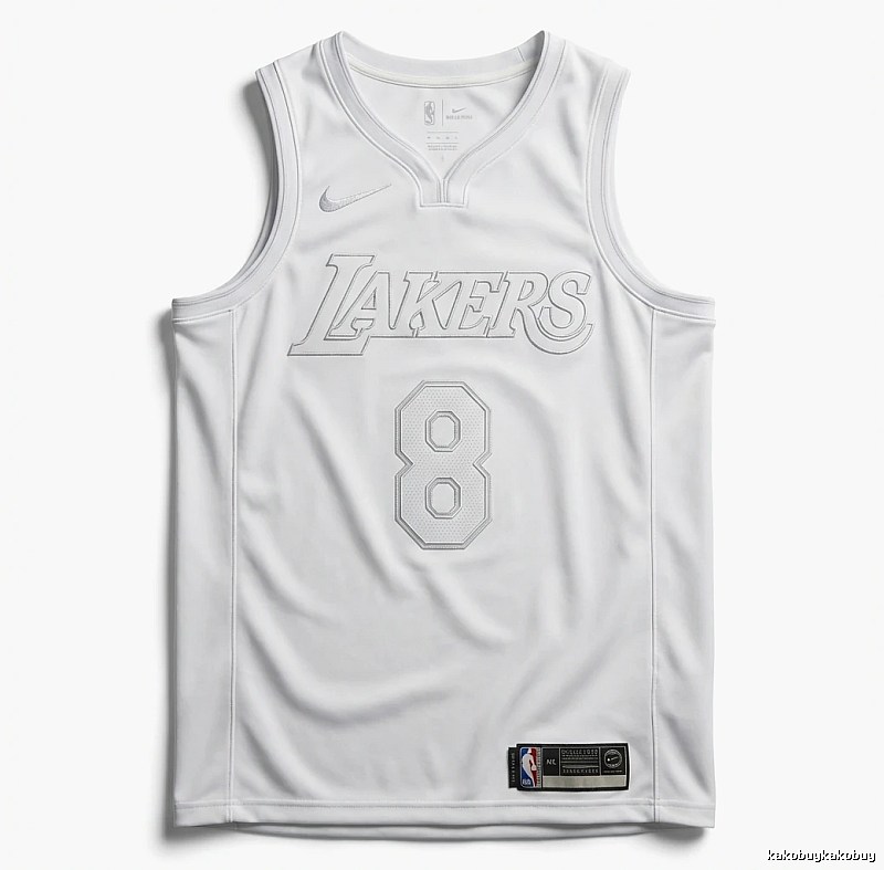 Kobe Lakers retro-style white tank top