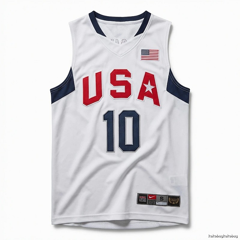 Kobe USA series sporty white jersey
