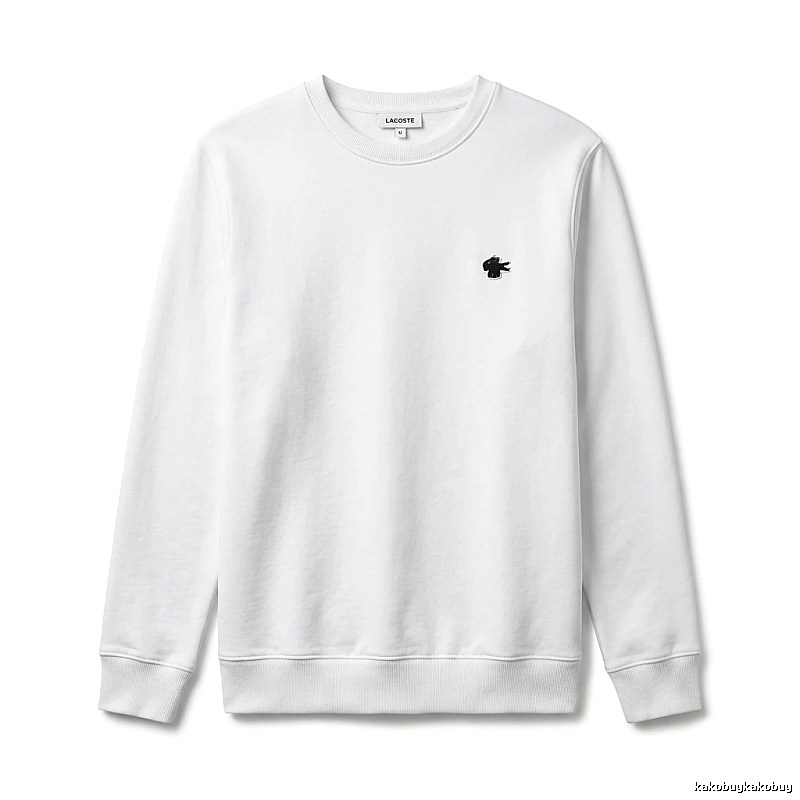 Lacoste simple style white sweatshirt