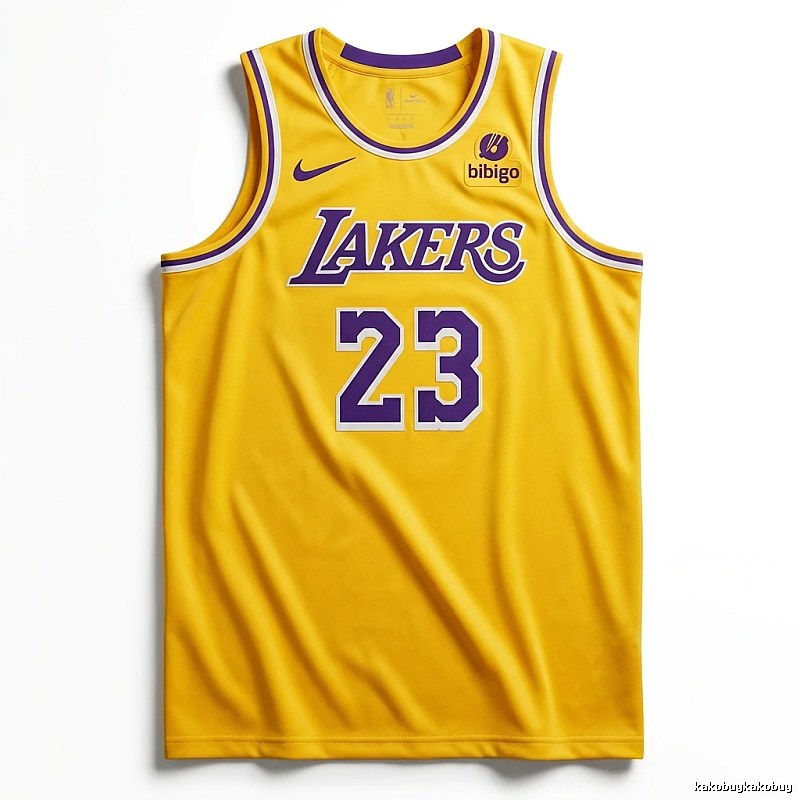 LBJ Lakers retro yellow jersey